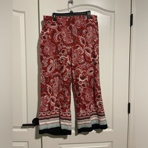 Ann Taylor Factory Flat Front Linen Blend Pants